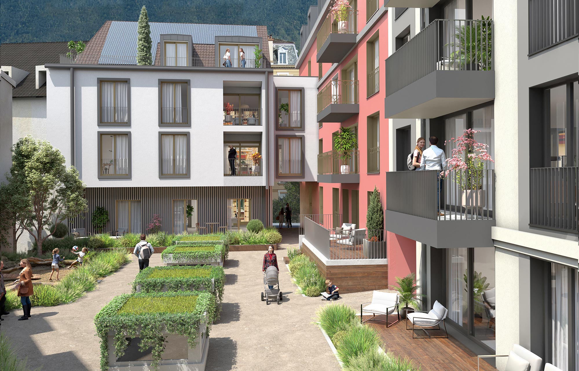 Atrium Montreux - Parc intérieur