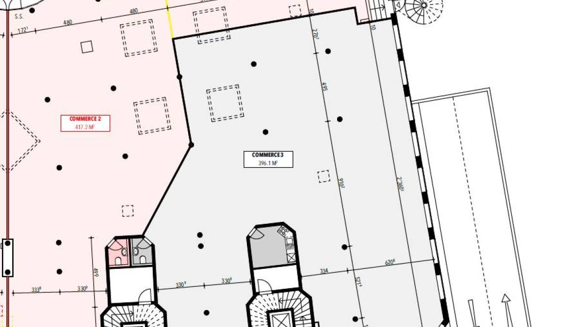 Surface d'environ 396m2 idéalement située au cœur de Renens –  Lausanne 73B