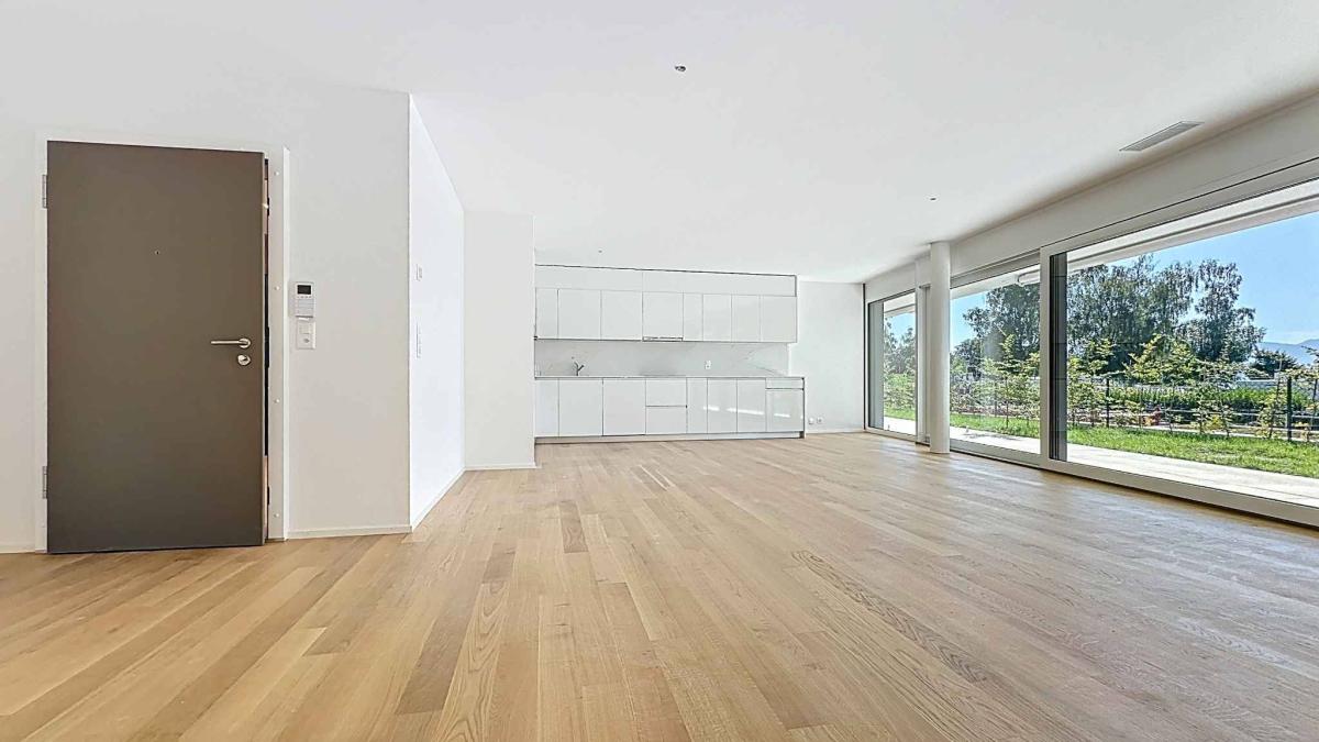 Appartement neuf 3.5 pièces de 120m2 avec terrasse de 37m2 et jardin privatif de 51m2