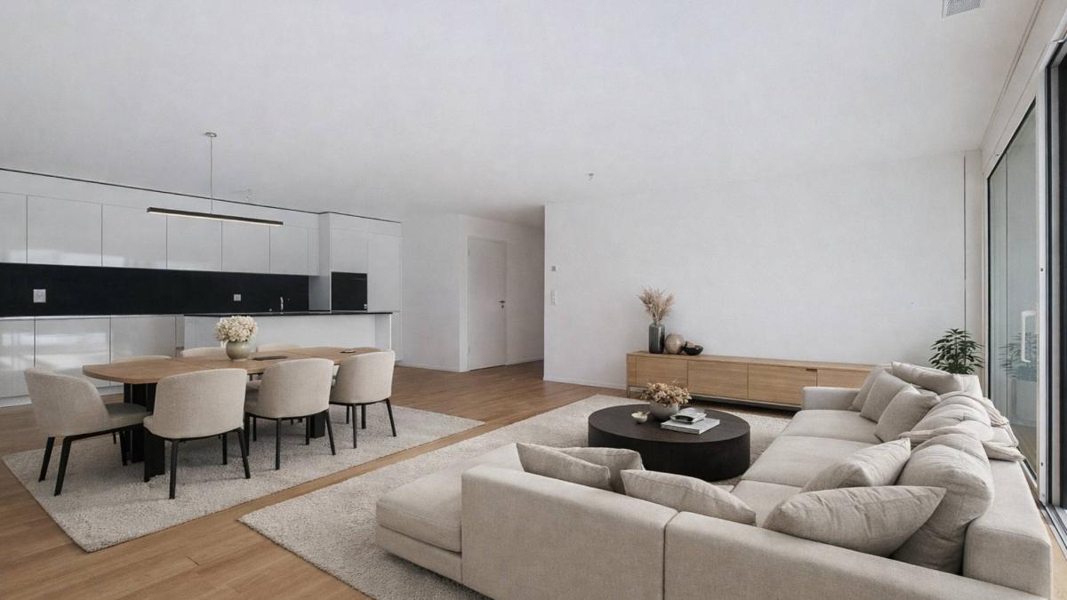 Luxueux 4.5 pièces d'angle de 168m2 avec terrasse de 117m2 au 2ème étage