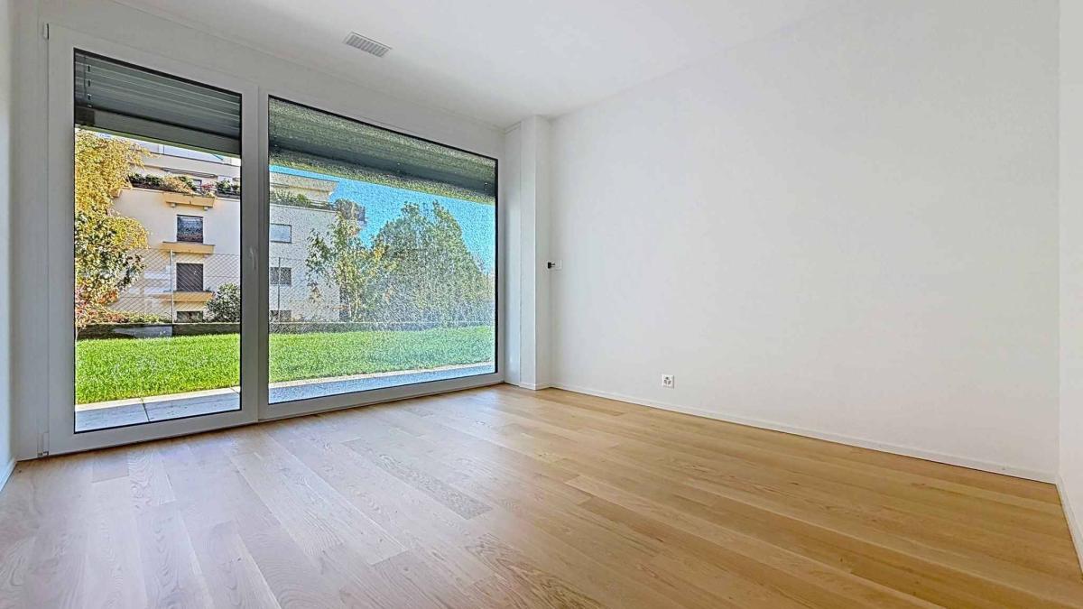 Appartement neuf de 3.5 pièces avec 2 terrasses et 2 jardins Ouest/Est