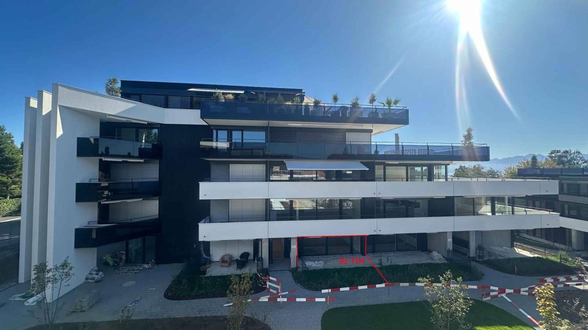 Appartement neuf de 3.5 pièces avec terrasses et jardins