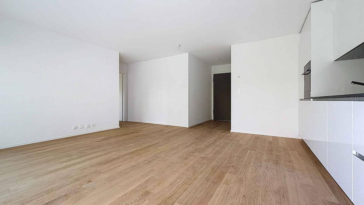 Appartement neuf de 2.5 pièces avec terrasse et jardin