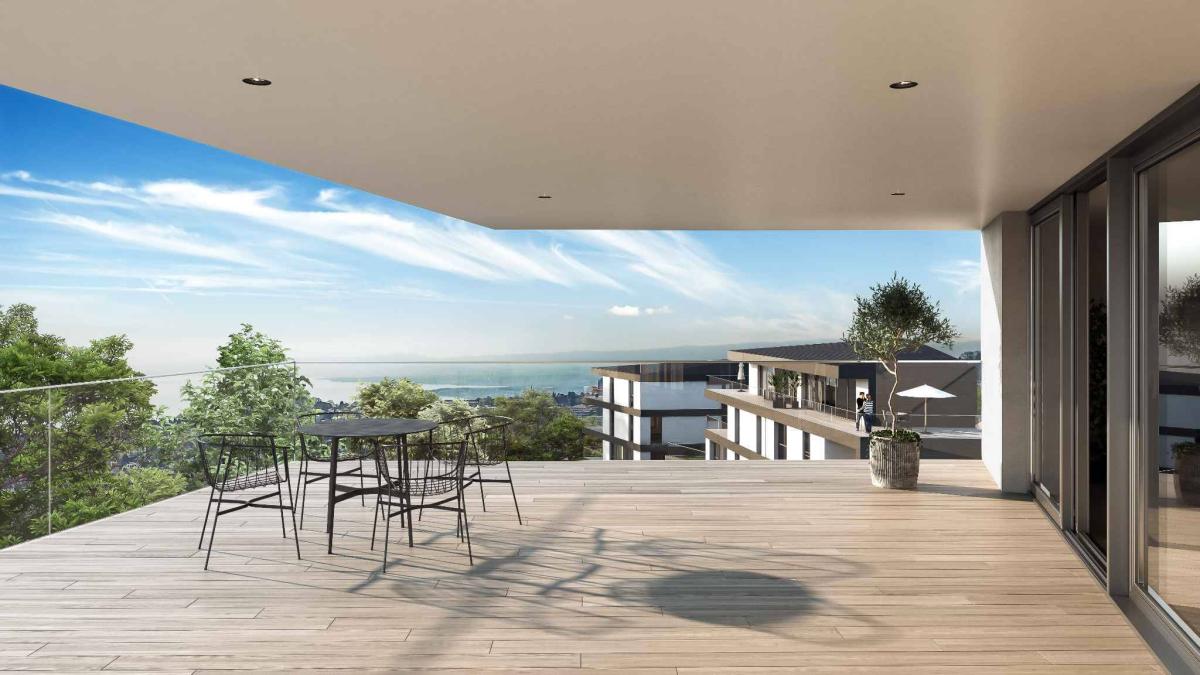Résidence neuve à Chailly ! Attique de 4.5 pièces avec terrasse de 33 m²