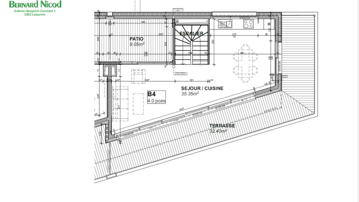 Résidence neuve à Chailly ! Duplex de 3.5 pièces avec balcon plein sud