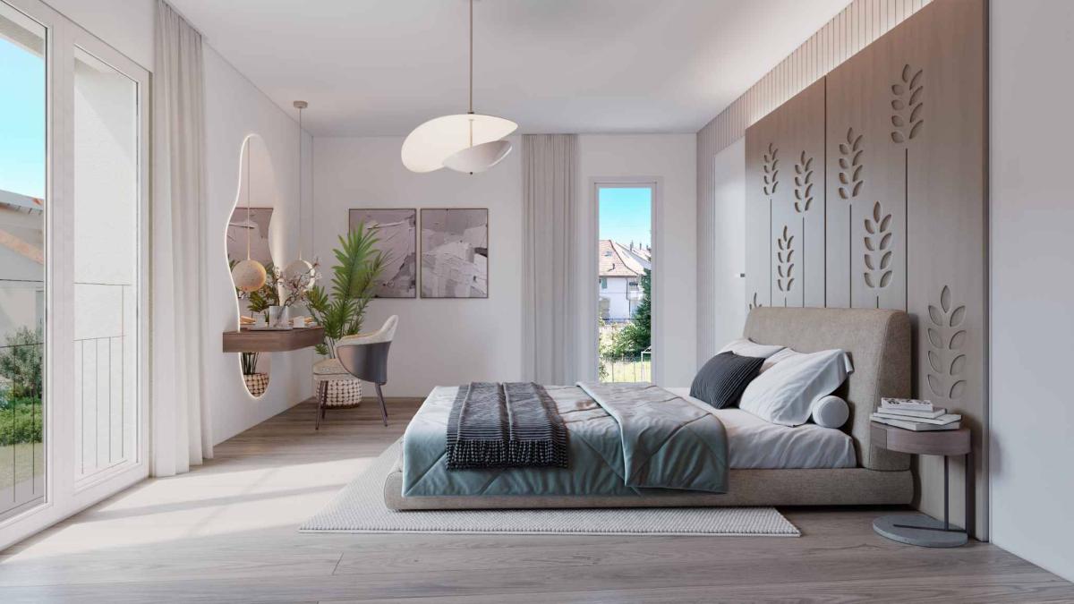 Nouvelle promotion : Appartement de 4,5 pièces au rez-de-chaussée avec jardins