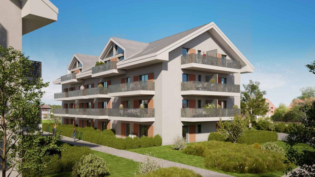 Attique de 3,5 pièces avec balcon