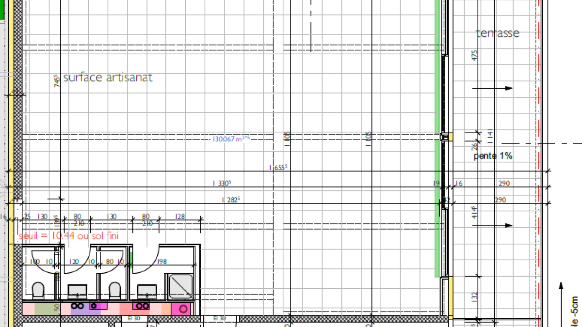 Bureau de 128 m2 idéalement situé