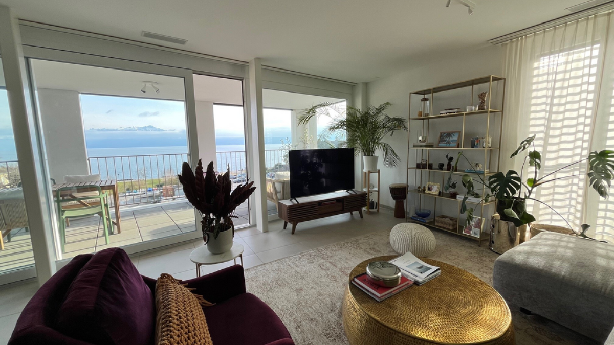 4 pièces d'exception avec le balcon et vue  sur  le lac à Morges