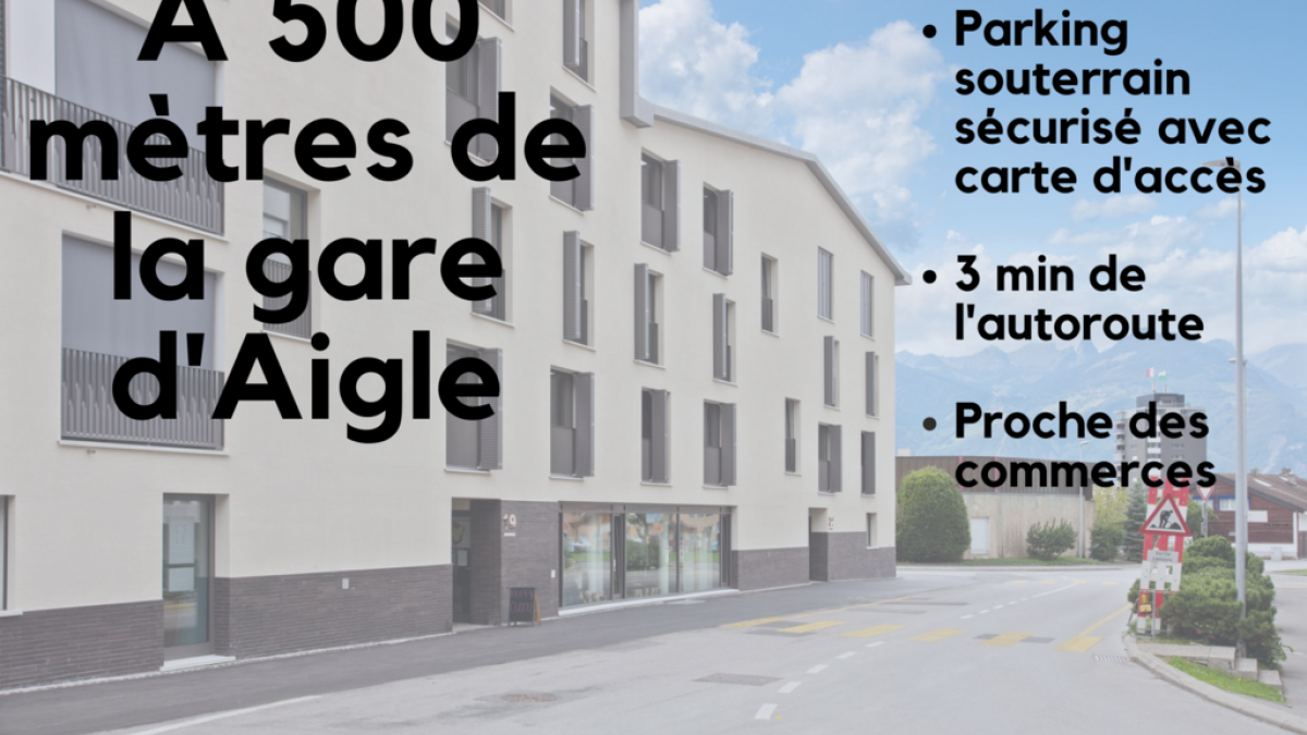 Place de parc moto souterraine à louer