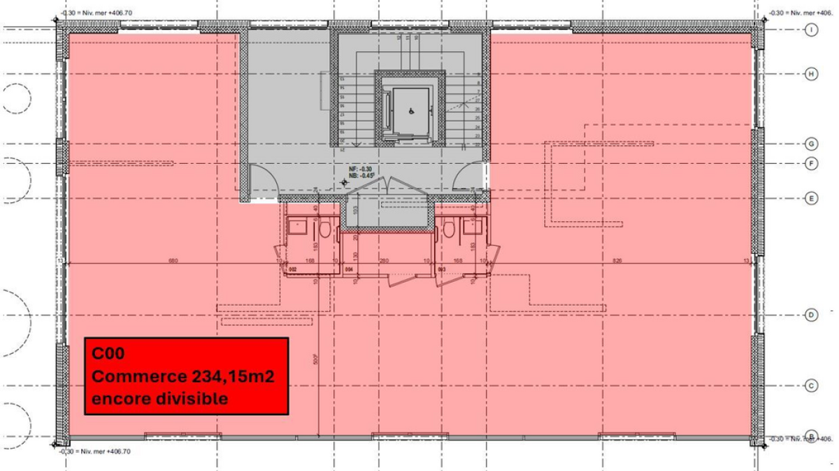 À louer - Surface commerciale neuve et modulable (lot C00)