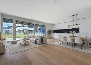 Appartement neuf de 3.5 pièces avec terrasses et jardins