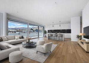 Luxueux 4.5 pièces au 2ème étage avec terrasse de 117m2, balcon de 47m2 et ascenseur privatif 